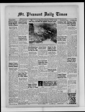 Mt. Pleasant Daily Times (Mount Pleasant, Tex.), Vol. 27, No. 222, Ed. 1 Monday, December 10, 1945