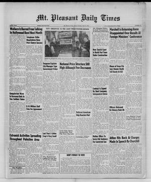 Mt. Pleasant Daily Times (Mount Pleasant, Tex.), Vol. 29, No. 30, Ed. 1 Friday, April 25, 1947