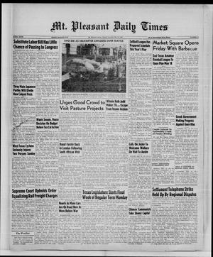 Mt. Pleasant Daily Times (Mount Pleasant, Tex.), Vol. 29, No. 41, Ed. 1 Monday, May 12, 1947