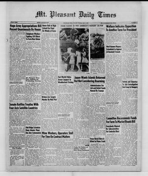 Mt. Pleasant Daily Times (Mount Pleasant, Tex.), Vol. 29, No. 59, Ed. 1 Thursday, June 5, 1947