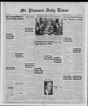 Mt. Pleasant Daily Times (Mount Pleasant, Tex.), Vol. 29, No. 185, Ed. 1 Tuesday, November 25, 1947