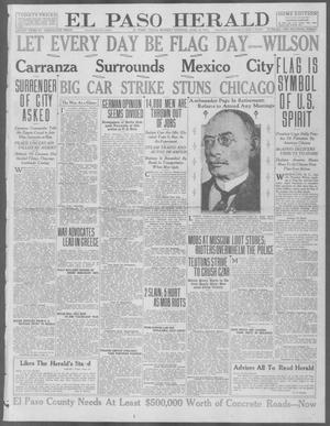 Primary view of object titled 'El Paso Herald (El Paso, Tex.), Ed. 1, Monday, June 14, 1915'.
