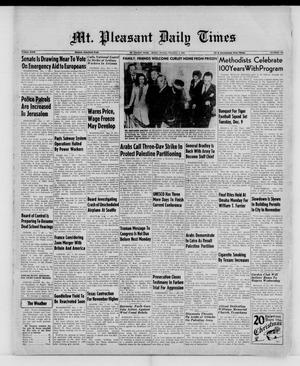 Mt. Pleasant Daily Times (Mount Pleasant, Tex.), Vol. 29, No. 188, Ed. 1 Monday, December 1, 1947