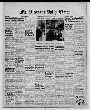 Mt. Pleasant Daily Times (Mount Pleasant, Tex.), Vol. 29, No. 203, Ed. 1 Monday, December 22, 1947