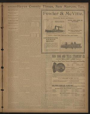 Primary view of object titled '[Galveston Tribune Supplement for the Hays County Times] (Galveston, Tex.) Friday, October 29, 1897'.