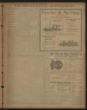 Primary view of object titled '[Galveston Tribune Supplement for The Bryan Eagle] (Galveston, Tex.) Friday, October 29, 1897'.