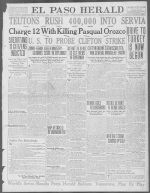 Primary view of object titled 'El Paso Herald (El Paso, Tex.), Ed. 1, Thursday, October 7, 1915'.