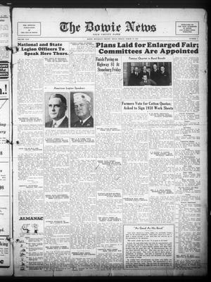 The Bowie News (Bowie, Tex.), Vol. 17, No. 2, Ed. 1 Friday, March 18, 1938
