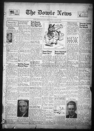 The Bowie News (Bowie, Tex.), Vol. 21, No. 45, Ed. 1 Friday, January 8, 1943