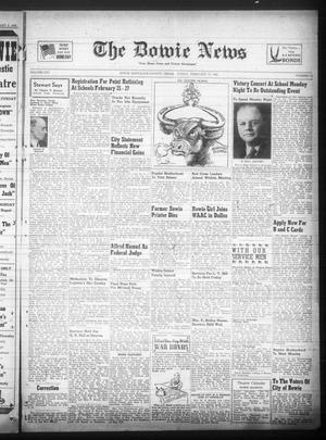 The Bowie News (Bowie, Tex.), Vol. 21, No. 51, Ed. 1 Friday, February 19, 1943