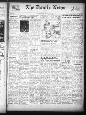 Primary view of object titled 'The Bowie News (Bowie, Tex.), Vol. 22, No. 34, Ed. 1 Friday, October 29, 1943'.