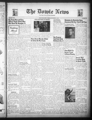 Primary view of object titled 'The Bowie News (Bowie, Tex.), Vol. 23, No. 40, Ed. 1 Friday, December 8, 1944'.