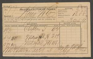 Primary view of object titled '[Collin County Tax Receipt #77]'.