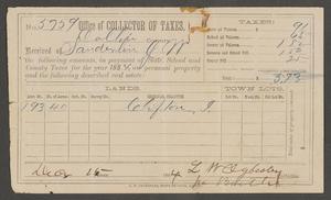 Primary view of object titled '[Collin County Tax Receipt #5759]'.