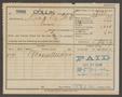 Thumbnail image of item number 1 in: '[Collin County Tax Receipt #5762]'.