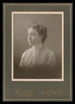 Primary view of object titled '[Portrait of a Woman Wearing a Lace Blouse]'.