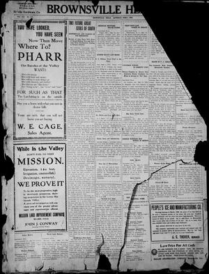 Primary view of object titled 'Brownsville Herald. (Brownsville, Tex.), Vol. 19, No. 241, Ed. 1 Saturday, June 1, 1912'.