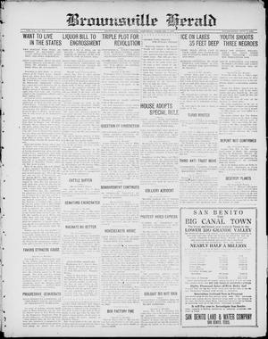 Brownsville Herald (Brownsville, Tex.), Vol. 20, No. 186, Ed. 1 Saturday, February 8, 1913