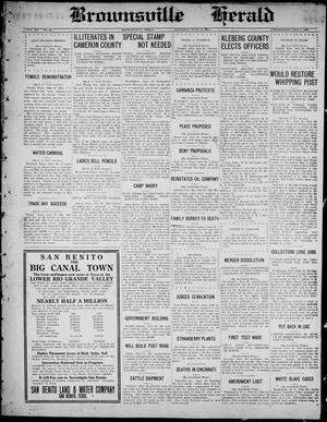 Brownsville Herald (Brownsville, Tex.), Vol. 20, No. 305, Ed. 1 Saturday, June 28, 1913