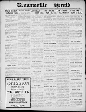 Primary view of object titled 'Brownsville Herald (Brownsville, Tex.), Vol. 21, No. 69, Ed. 1 Tuesday, September 23, 1913'.