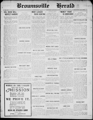 Primary view of object titled 'Brownsville Herald (Brownsville, Tex.), Vol. 21, No. 69, Ed. 1 Wednesday, September 24, 1913'.