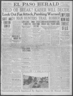 Primary view of object titled 'El Paso Herald (El Paso, Tex.), Ed. 1, Saturday, April 22, 1916'.
