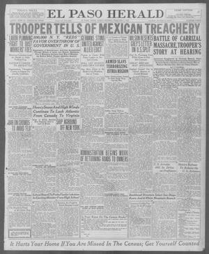 Primary view of object titled 'El Paso Herald (El Paso, Tex.), Ed. 1, Friday, February 6, 1920'.