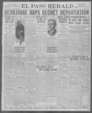 El Paso Herald (El Paso, Tex.), Ed. 1, Thursday, February 12, 1920