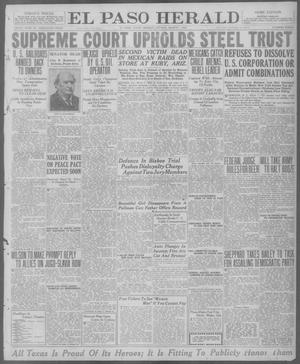 El Paso Herald (El Paso, Tex.), Ed. 1, Monday, March 1, 1920