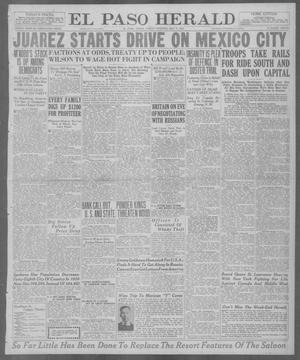Primary view of object titled 'El Paso Herald (El Paso, Tex.), Ed. 1, Friday, May 7, 1920'.