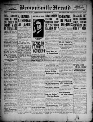 Brownsville Herald (Brownsville, Tex.), Vol. 24, No. 77, Ed. 1 Tuesday, October 2, 1917