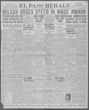 El Paso Herald (El Paso, Tex.), Ed. 1, Wednesday, June 23, 1920