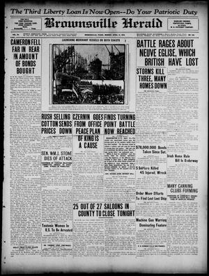 Brownsville Herald (Brownsville, Tex.), Vol. 24, No. 238, Ed. 1 Monday, April 15, 1918