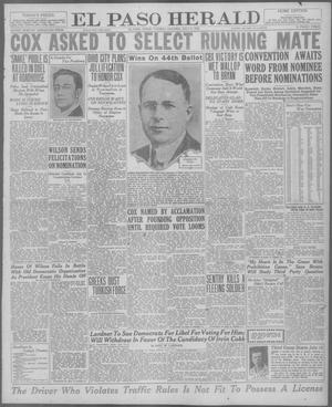 El Paso Herald (El Paso, Tex.), Ed. 1, Tuesday, July 6, 1920