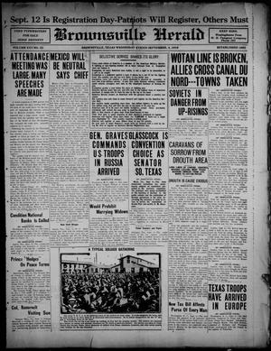 Brownsville Herald (Brownsville, Tex.), Vol. 25, No. 53, Ed. 1 Wednesday, September 4, 1918