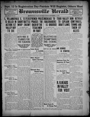 Brownsville Herald (Brownsville, Tex.), Vol. 25, No. 54, Ed. 1 Thursday, September 5, 1918