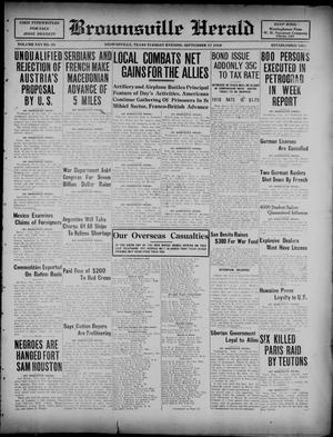 Brownsville Herald (Brownsville, Tex.), Vol. 25, No. 65, Ed. 1 Tuesday, September 17, 1918