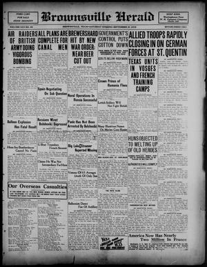 Brownsville Herald (Brownsville, Tex.), Vol. 25, No. 69, Ed. 1 Saturday, September 21, 1918