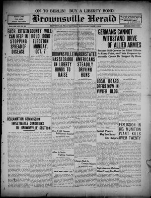 Brownsville Herald (Brownsville, Tex.), Vol. 25, No. 80, Ed. 1 Saturday, October 5, 1918