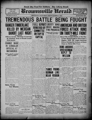 Brownsville Herald (Brownsville, Tex.), Vol. 25, No. 85, Ed. 1 Friday, October 11, 1918