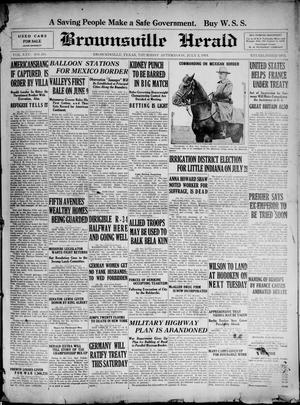 Brownsville Herald (Brownsville, Tex.), Vol. 25, No. 311, Ed. 1 Thursday, July 3, 1919