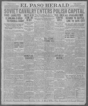 El Paso Herald (El Paso, Tex.), Ed. 1, Thursday, August 12, 1920