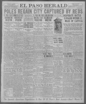 El Paso Herald (El Paso, Tex.), Ed. 1, Monday, August 16, 1920
