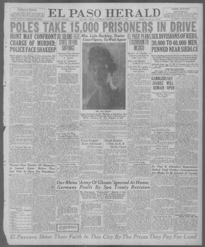 El Paso Herald (El Paso, Tex.), Ed. 1, Saturday, August 21, 1920