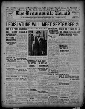 The Brownsville Herald (Brownsville, Tex.), Vol. 27, No. 74, Ed. 1 Wednesday, September 15, 1920