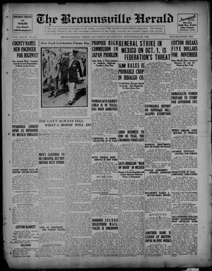 The Brownsville Herald (Brownsville, Tex.), Vol. 27, No. 84, Ed. 1 Saturday, September 25, 1920