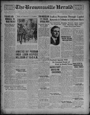 The Brownsville Herald (Brownsville, Tex.), Vol. 28, No. 194, Ed. 1 Thursday, November 10, 1921