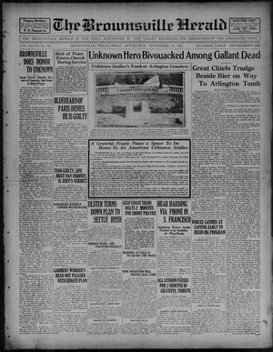 The Brownsville Herald (Brownsville, Tex.), Vol. 28, No. 195, Ed. 1 Friday, November 11, 1921