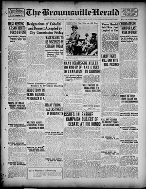 The Brownsville Herald (Brownsville, Tex.), Vol. 29, No. 44, Ed. 1 Saturday, August 19, 1922