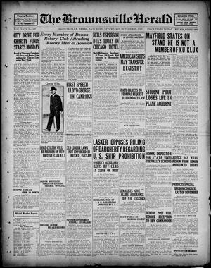 The Brownsville Herald (Brownsville, Tex.), Vol. 29, No. 107, Ed. 1 Saturday, October 21, 1922